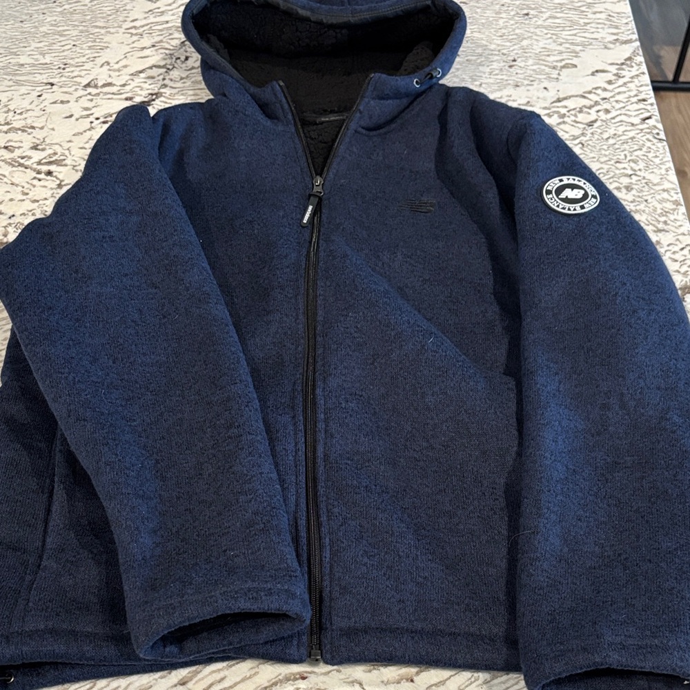 New Balance Navy Blue Hooded Jacket